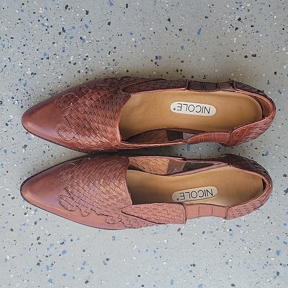 Nicole Brown Leather shoes Size 9 - Picture 1 of 4